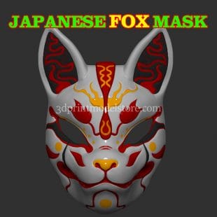 Demon Kitsune Fox Mask