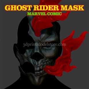 Marvel Ghost Rider Mask 3D Print Model
