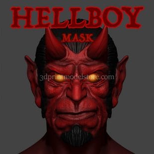 Hellboy Cosplay Mask 3D Print Model