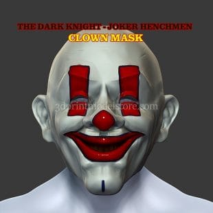 Henchmen Adult Clown Mask 3D