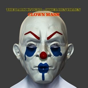 Henchmen Adult Clown Mask 3D Print