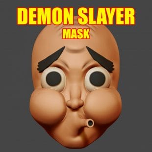 Demon Slayer Hotaru Hyotokko Cosplay Mask