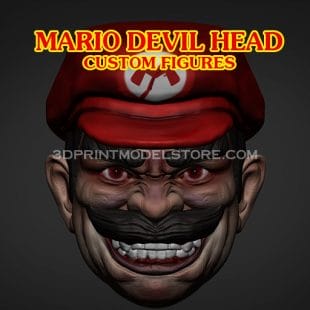 Devil Mario Head Sculpt