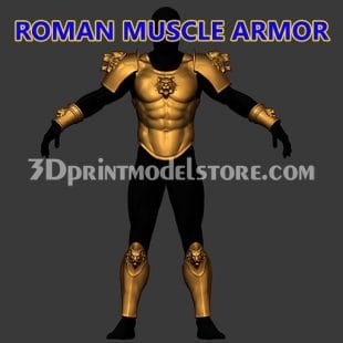 Roman Muscle Armor Set STL File
