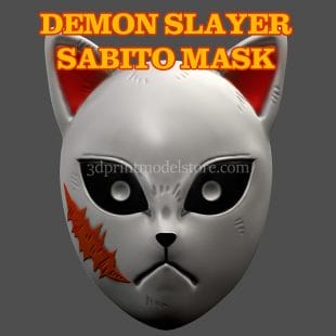 Demon Slayer Sabito Cosplay Mask 3D Print