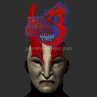 Samurai Shadow Warrior Mask 3D Print Model