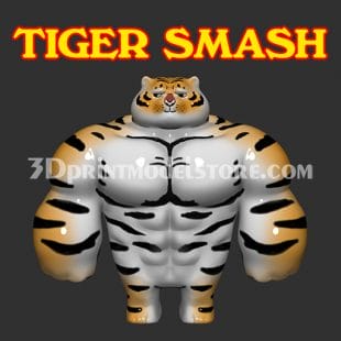 Tiger Smash 3D Print Model