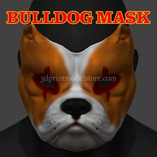 BullDog Cosplay Mask 3D Print Model