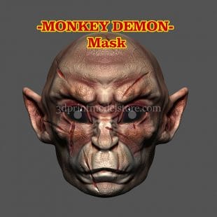 Wukong Monkey Mask 3D Print Model