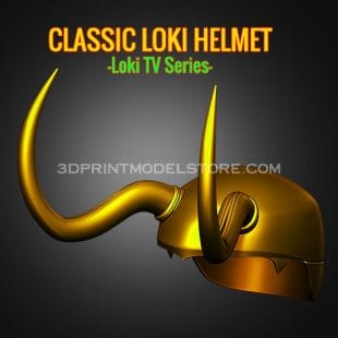 Classic Loki Helmet 3D Print Model