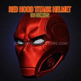 Red Hood Titans Helmet 3D Print