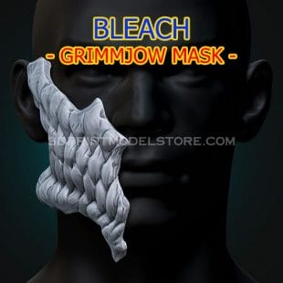 Bleach Grimmjow Skull Mask 3D Print