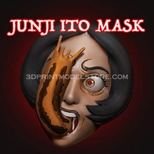 Halloween Junji Ito Mask 3D Print Model