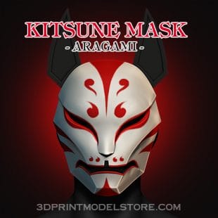 Aragami Kitsune Mask 3D Print Model