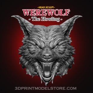 Werewolf The Howling Action Figure Head Sculpt