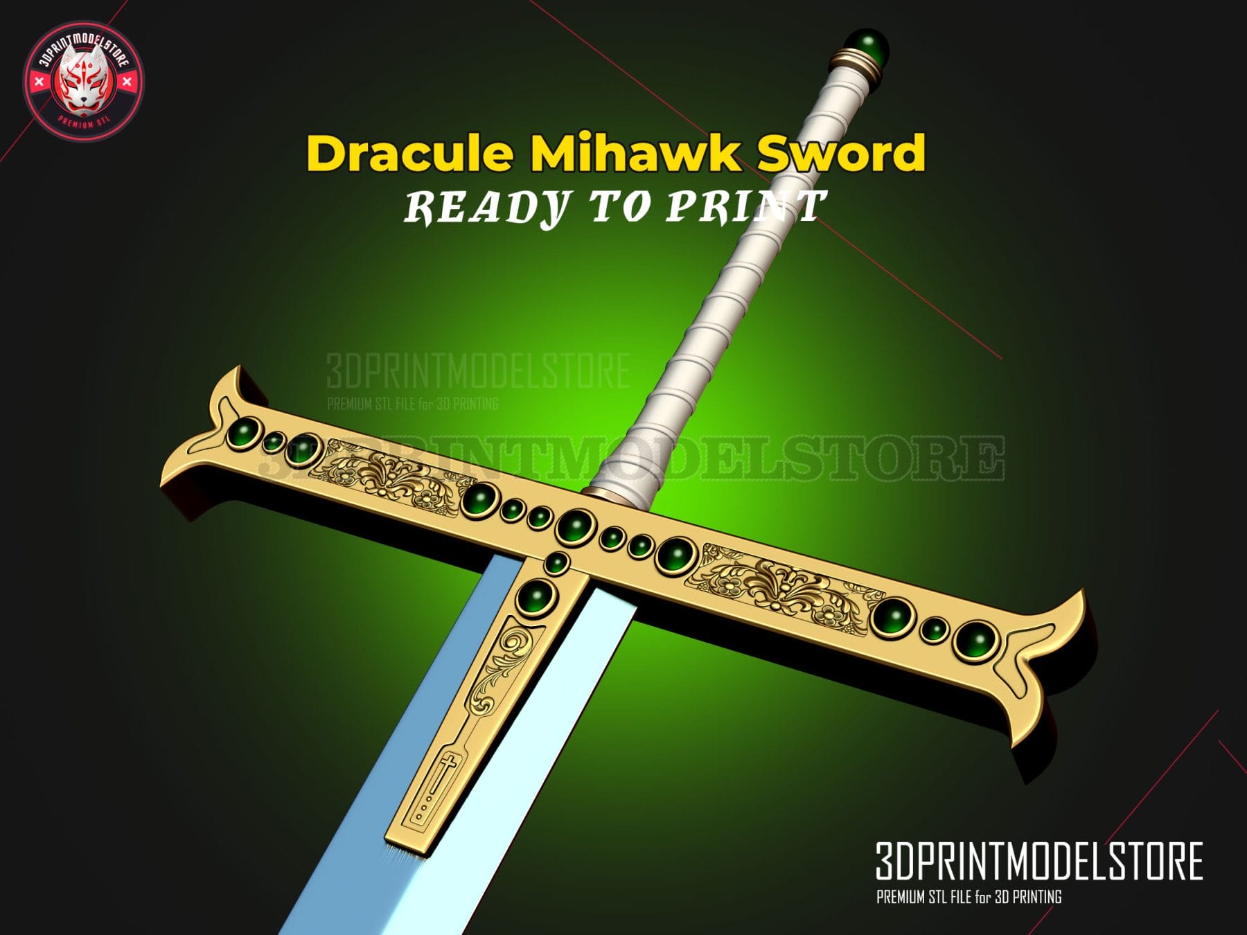 3D printer Yoru Sword - Mihawk Weapon High Quality - One Piece Live Action  • made with Anycubic・Cults