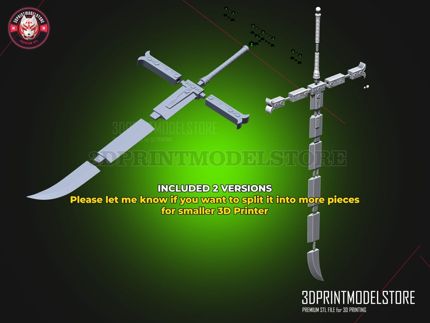 STL file Yoru Sword - Mihawk Weapon High Quality - One Piece Live Action  🗡️・3D printing design to download・Cults
