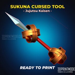 Sukuna Cursed Technique Tool STL File