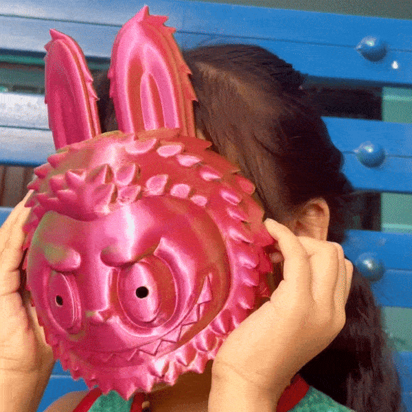 Labubu The Monsters Mask STL 3D Print Model